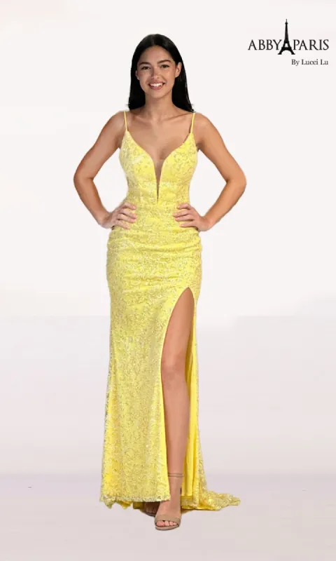 Long Prom Dress: Abby Paris 90219 sold by PromGirl