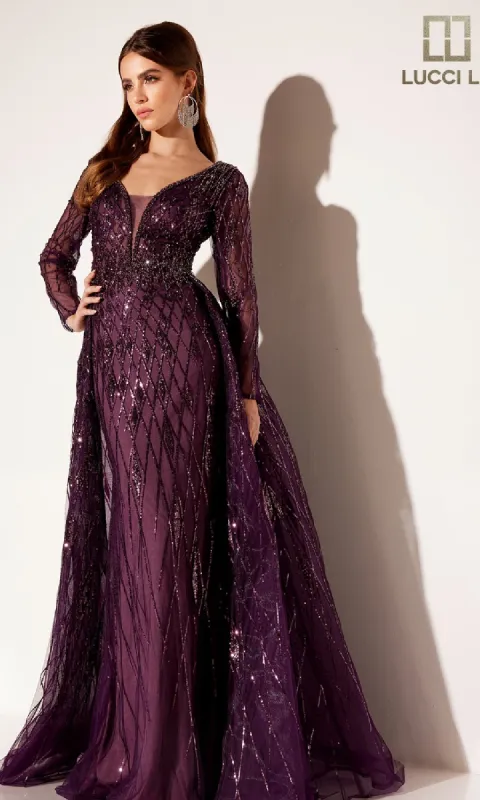 Long Formal Dress: Lucci Lu C8095 sold by PromGirl