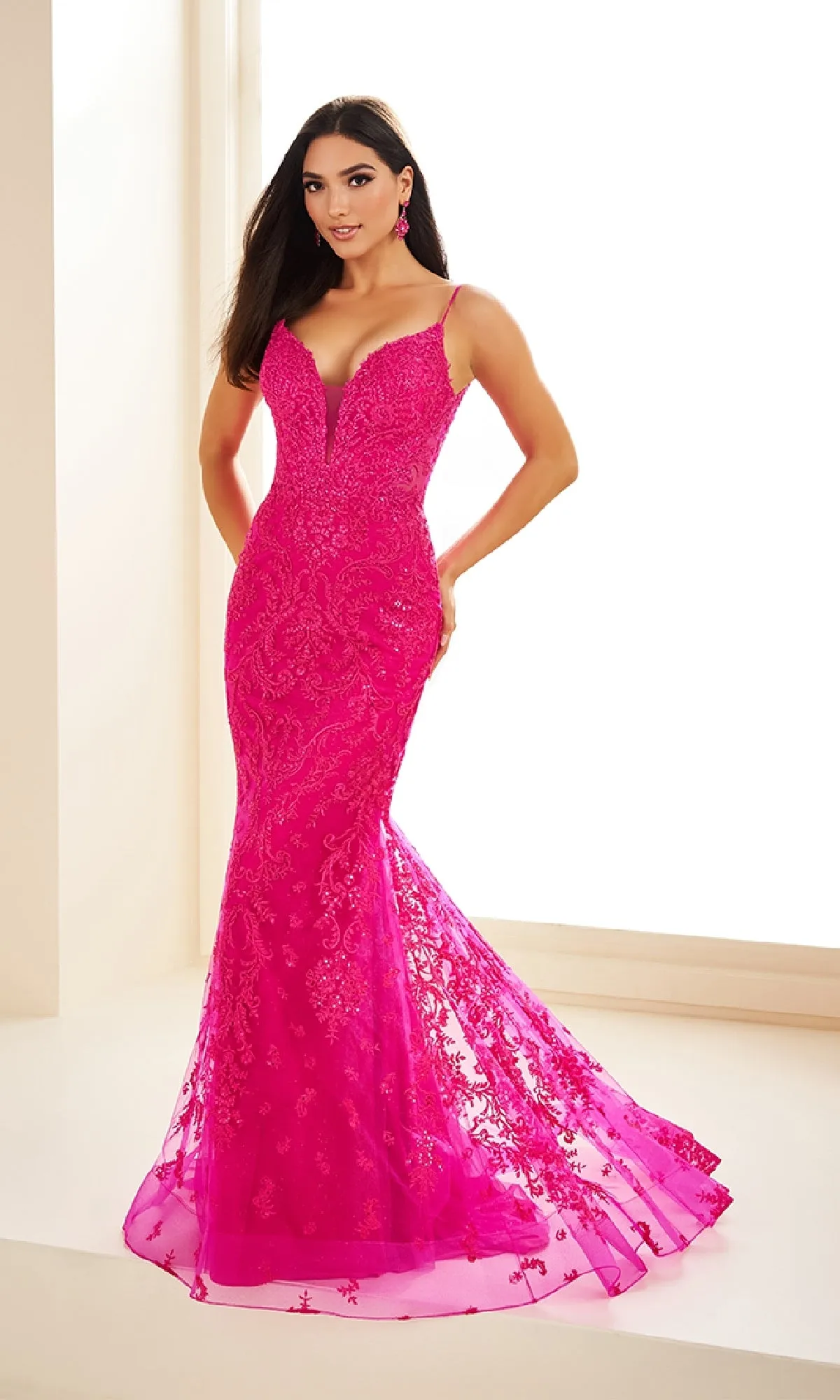 Long Prom Dress: Ellie Wilde EW36096 sold by PromGirl product image thumbnail 3