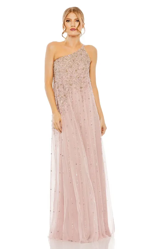 One-Shoulder Long Formal Dress: Mac Duggal 9224 sold by PromGirl