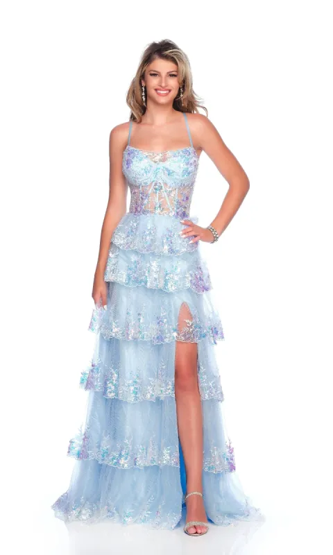 Long Prom Dress: Dave & Johnny 12212 sold by PromGirl