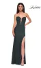Sheer-Back Long Prom Dress: La Femme 32923 sold by PromGirl