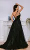 One-Shoulder Glitter Prom Gown: Tina Holly TK554 sold by PromGirl