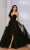 One-Shoulder Glitter Prom Gown: Tina Holly TK554 sold by PromGirl