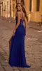 Illusion-Waist Long Prom Dress: La Femme 32966 sold by PromGirl