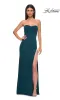Lace-Up Strapless Long Prom Dress: La Femme 32829 sold by PromGirl