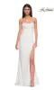 Lace-Up Strapless Long Prom Dress: La Femme 32829 sold by PromGirl