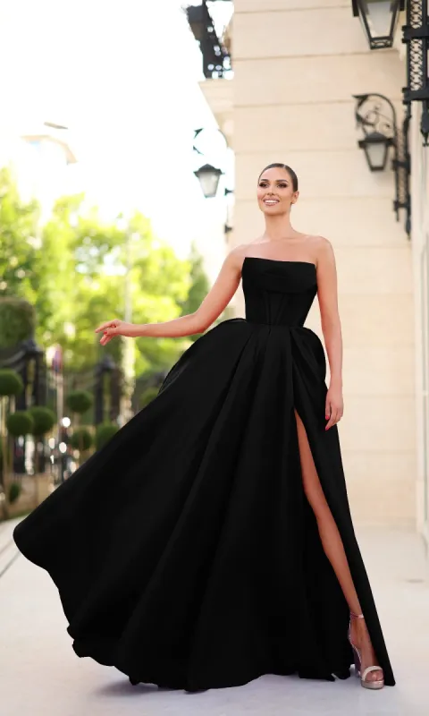 Classic Long Prom Ball Gown: Tina Holly TK241F sold by PromGirl
