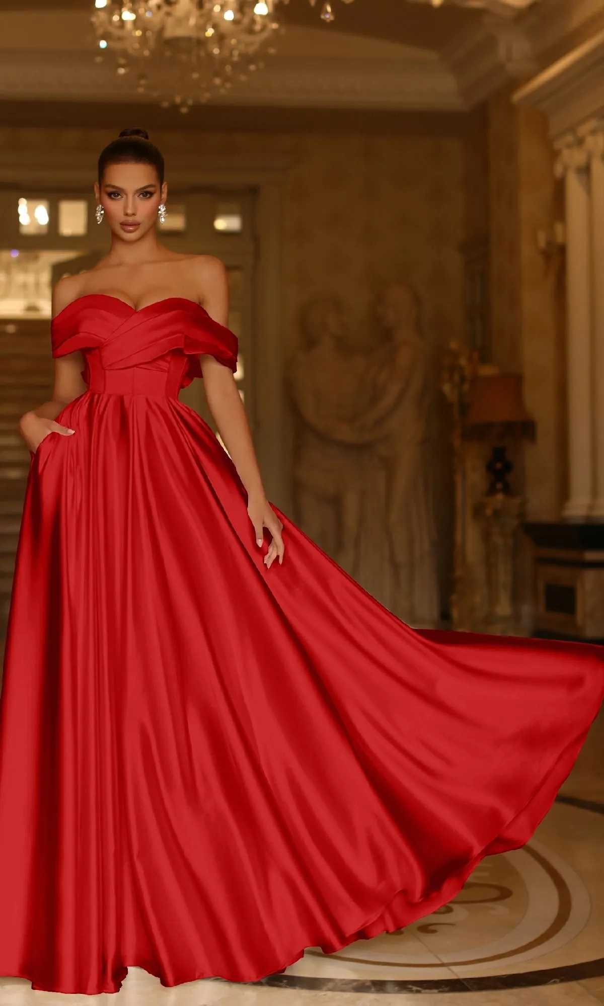Bow-Back Long Prom Ball Gown: Tina Holly TE207 sold by PromGirl