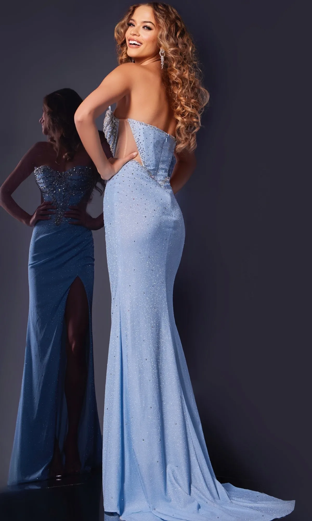Long Prom Dress: Jovani D5500 sold by PromGirl product image thumbnail 2