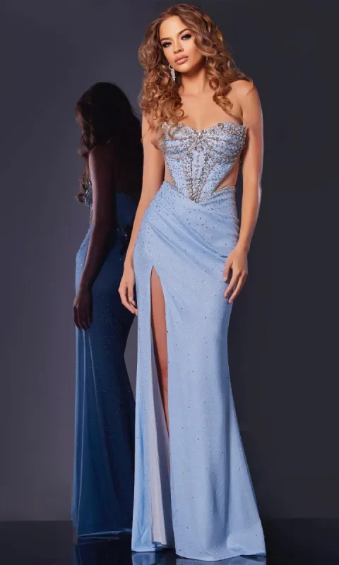 Long Prom Dress: Jovani D5500 sold by PromGirl