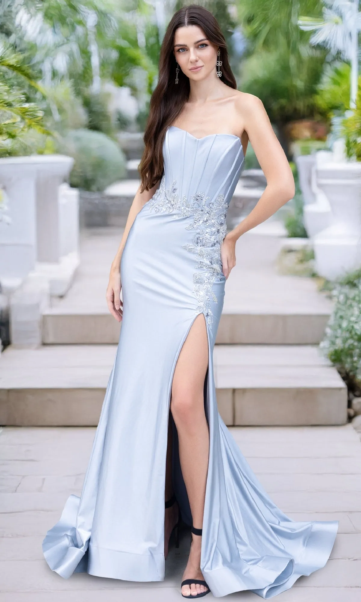 Strapless Corset Prom Dress: Amelia Couture 7057 sold by PromGirl product image thumbnail 4