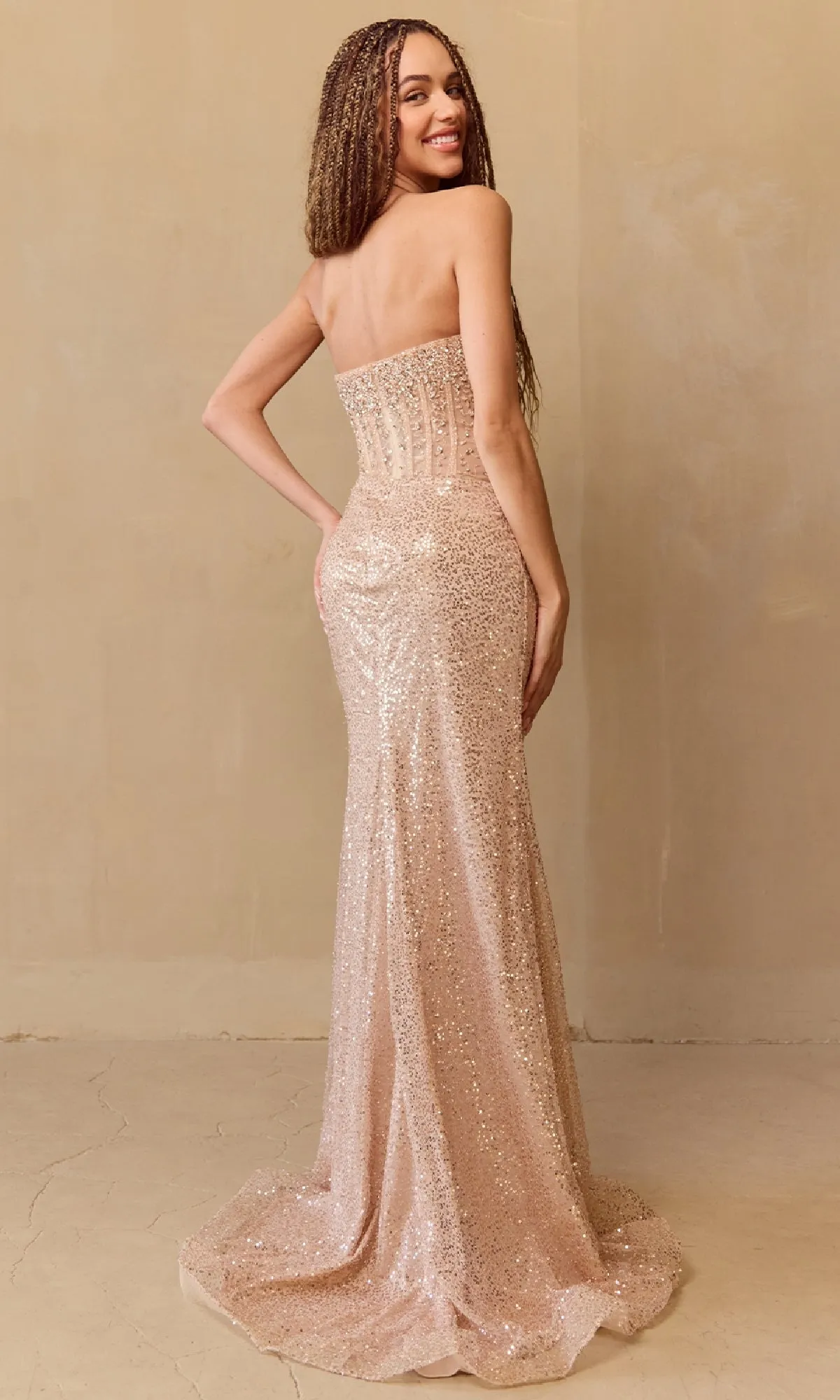 Long Sequin Prom Dress: Amelia Couture AG0109 sold by PromGirl product image thumbnail 2