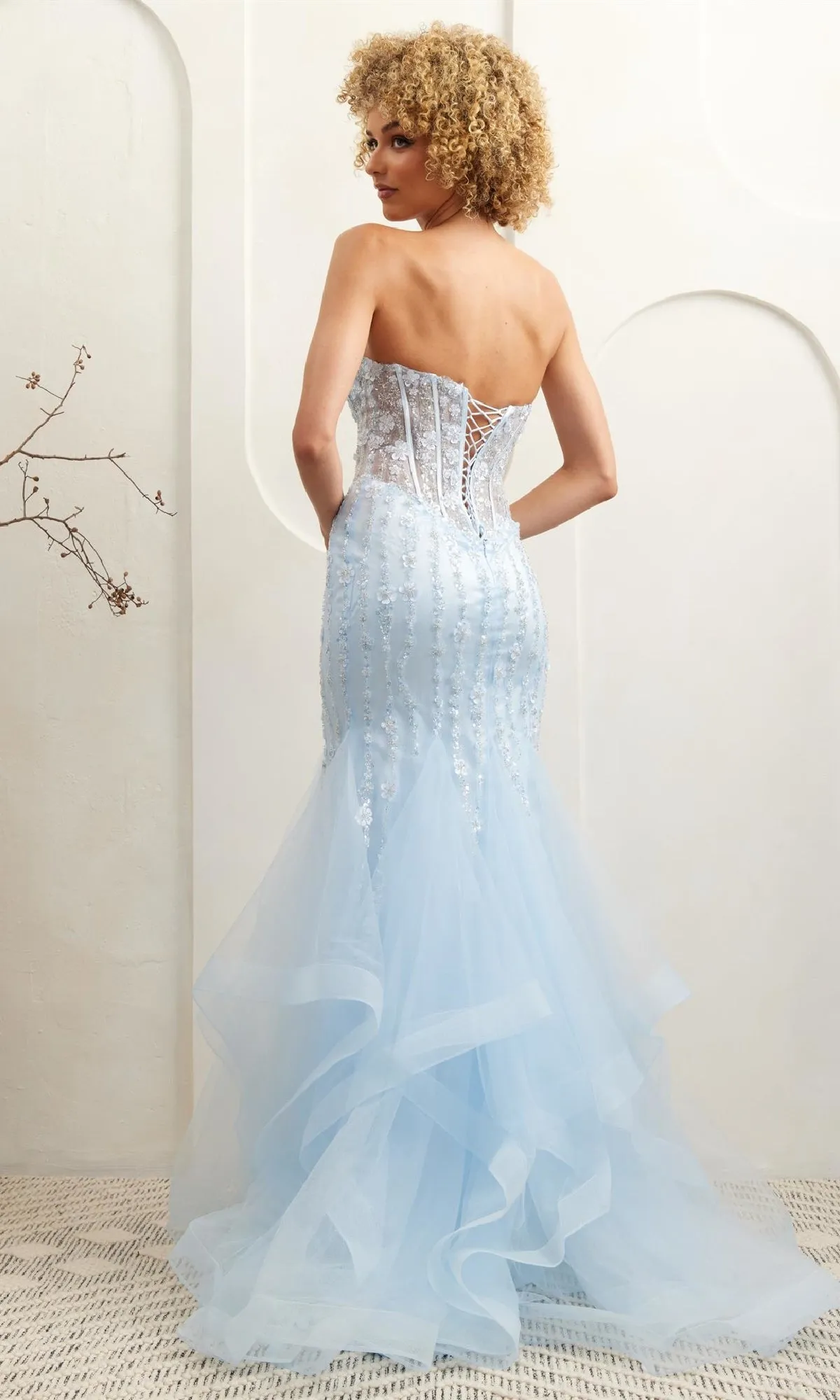 Strapless Mermaid Prom Dress: Amelia Couture 8002 sold by PromGirl product image thumbnail 2