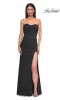 Lace-Up Strapless Long Prom Dress: La Femme 32990 sold by PromGirl