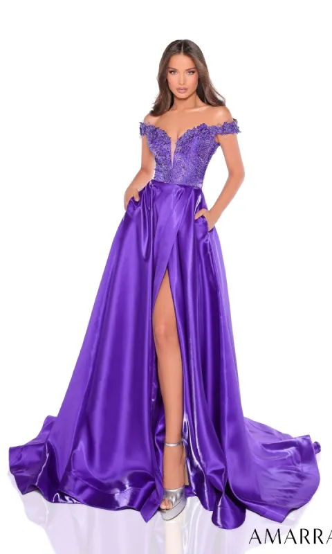 Long Prom Dress: Amarra 88247 sold by PromGirl