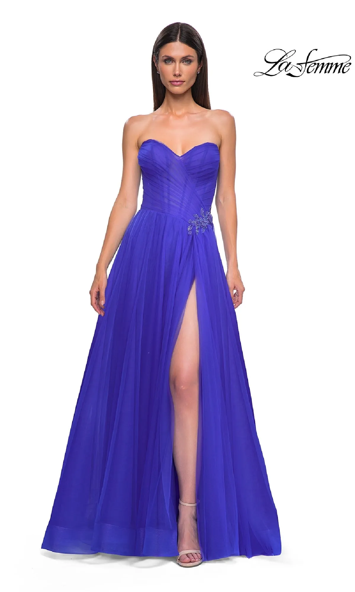 Strapless Long Prom Ball Gown: La Femme 32789 sold by PromGirl product image thumbnail 3