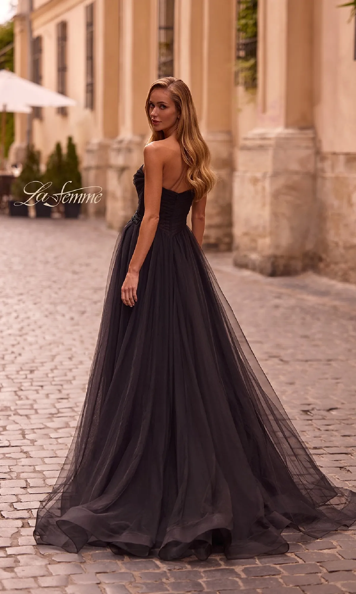 Strapless Long Prom Ball Gown: La Femme 32789 sold by PromGirl product image thumbnail 2