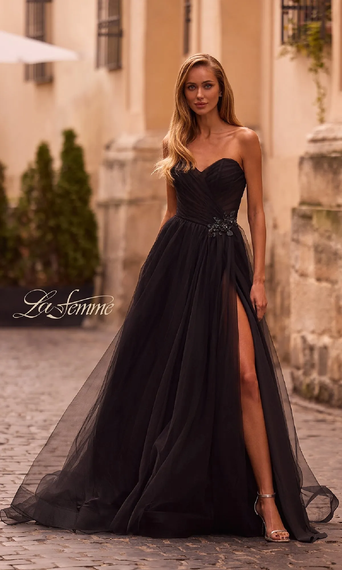 Strapless Long Prom Ball Gown: La Femme 32789 sold by PromGirl