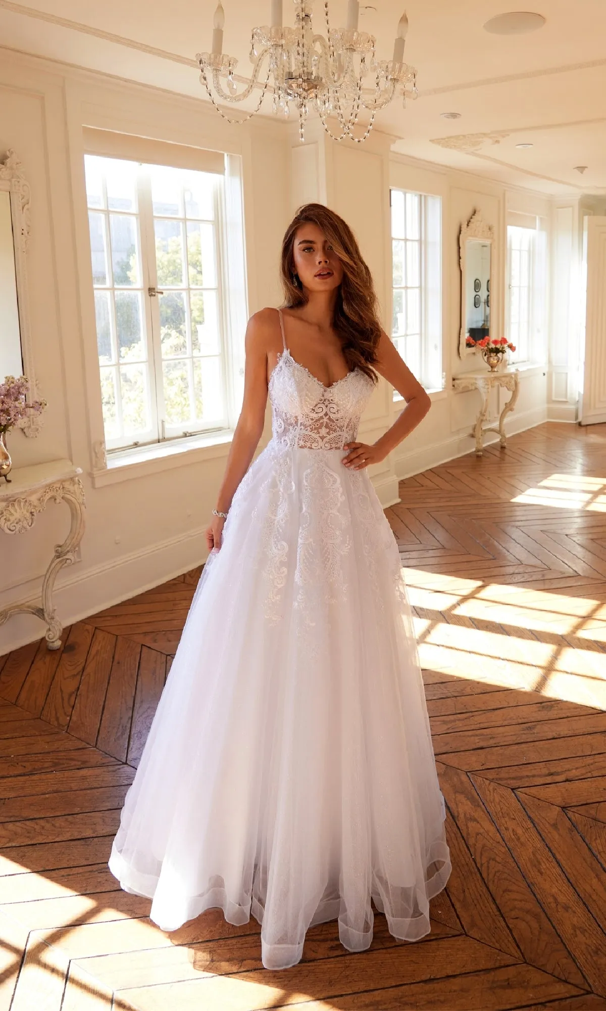 Long Off-White Prom Dress: Juliet JT2482SW sold by PromGirl product image thumbnail 3