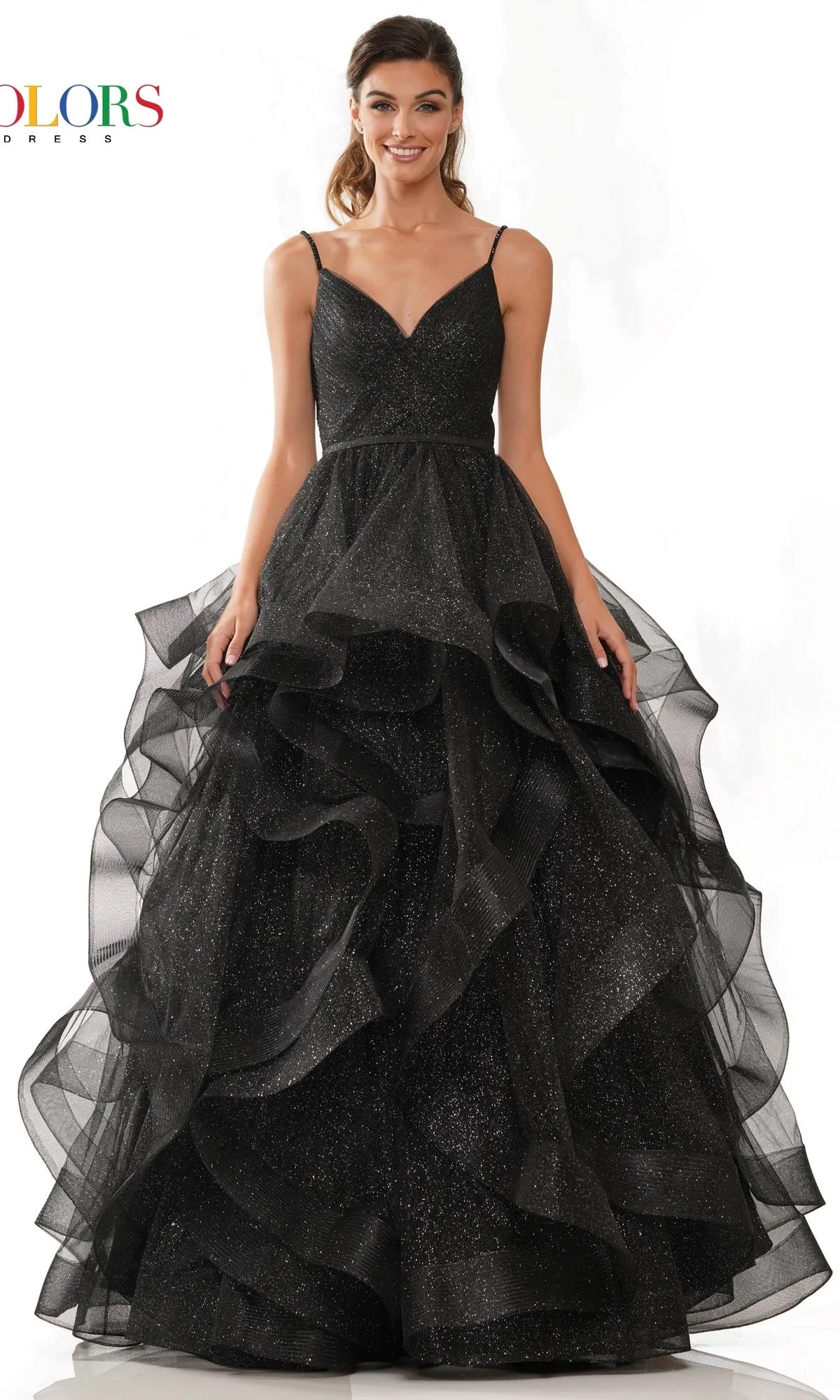Layered Long Tulle Prom Ball Gown 2381 sold by PromGirl product image thumbnail 3