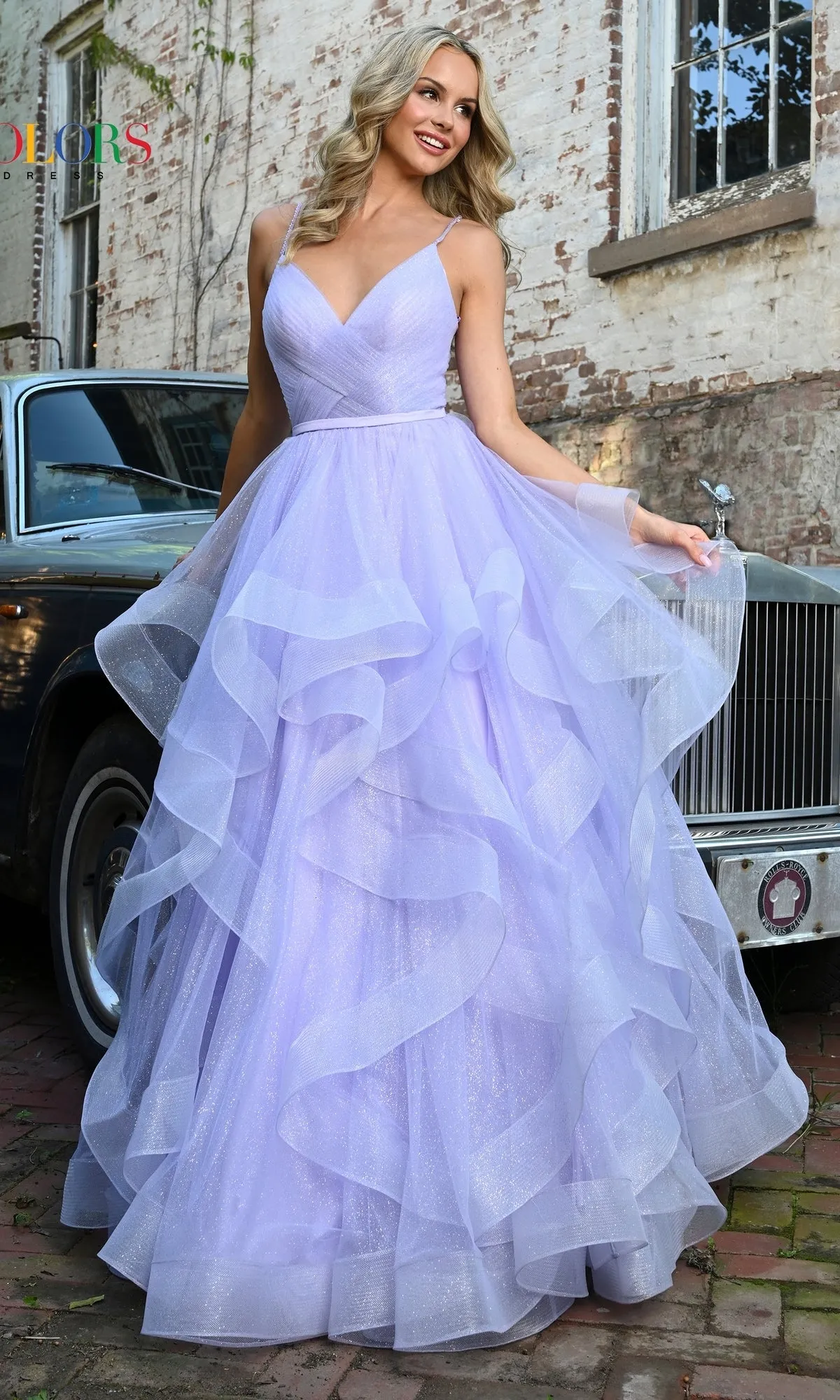 Layered Long Tulle Prom Ball Gown 2381 sold by PromGirl