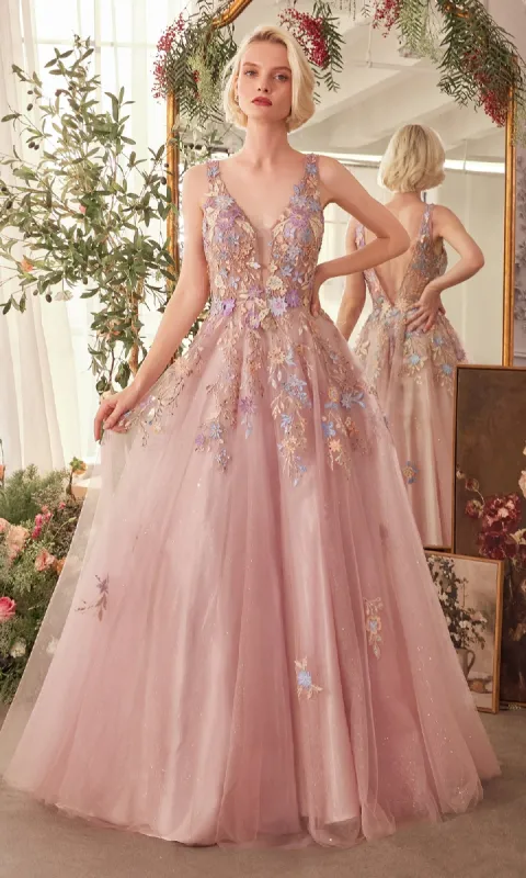 Mauve Pink Long Prom Ball Gown: Andrea & Leo A1394 sold by PromGirl