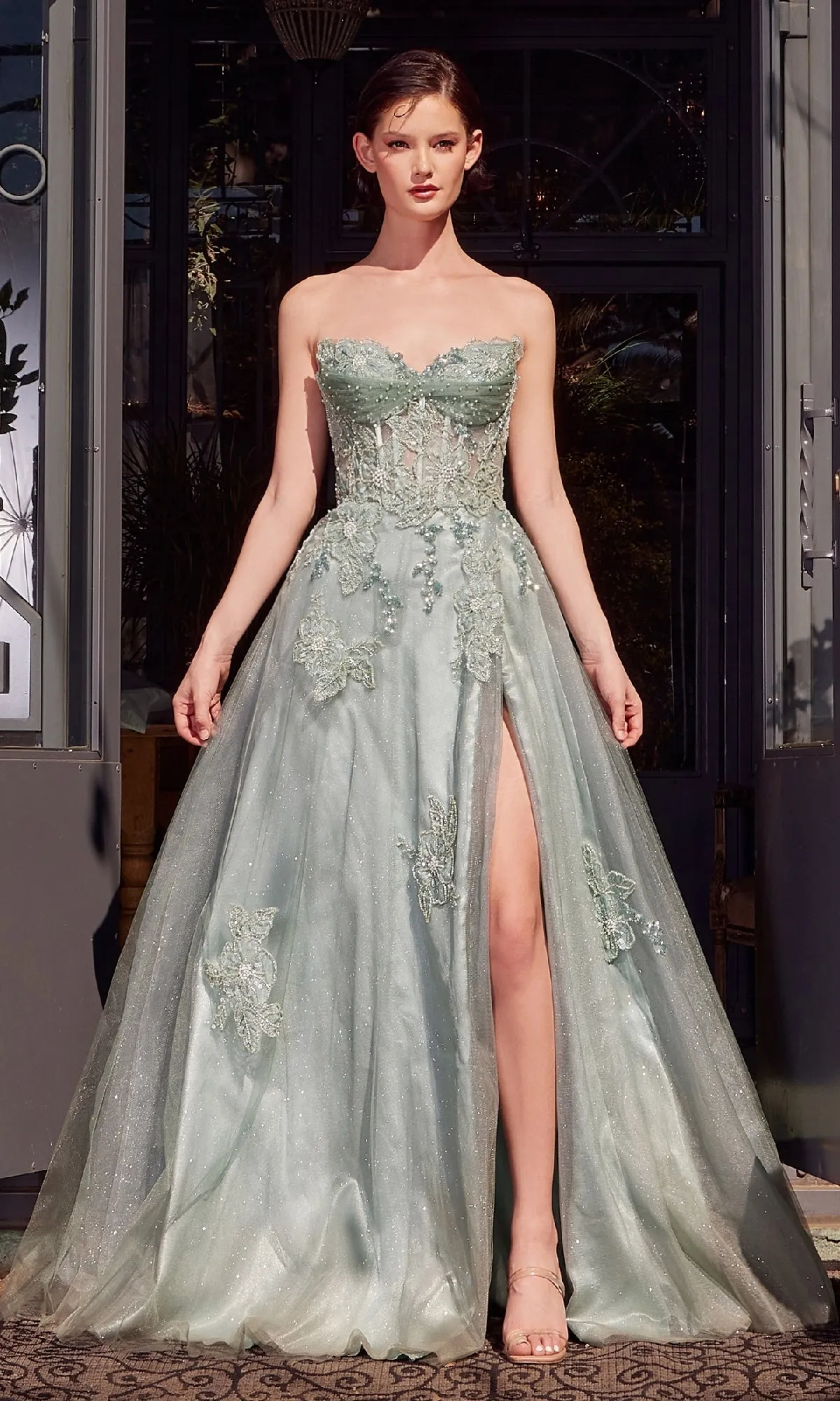 Strapless Long Prom Dress: Andrea & Leo A1378 sold by PromGirl product image thumbnail 4