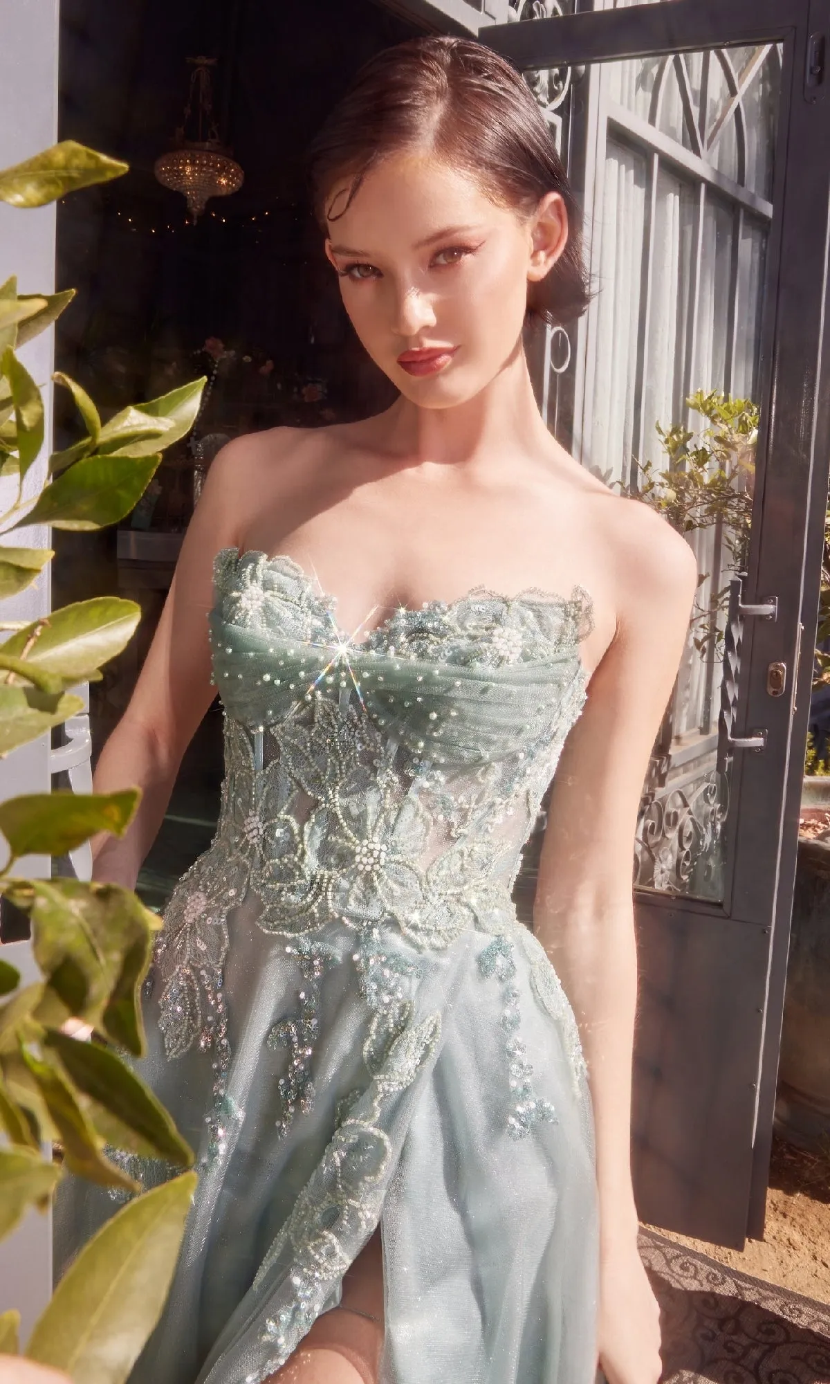 Strapless Long Prom Dress: Andrea & Leo A1378 sold by PromGirl product image thumbnail 5