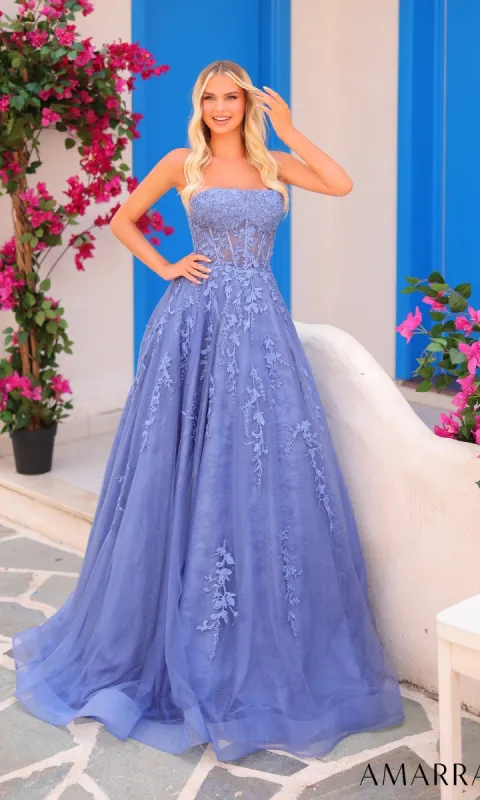 Long Prom Dress: Amarra 88414 sold by PromGirl