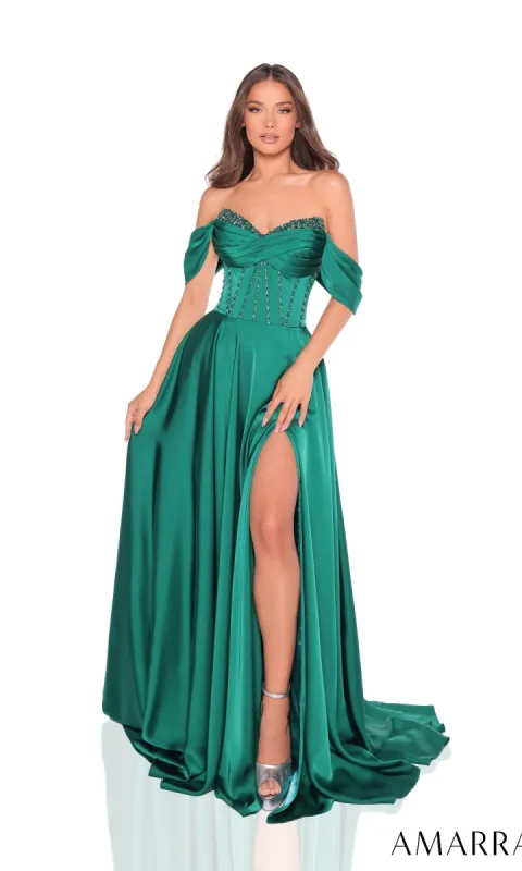Long Prom Dress: Amarra 88367 sold by PromGirl
