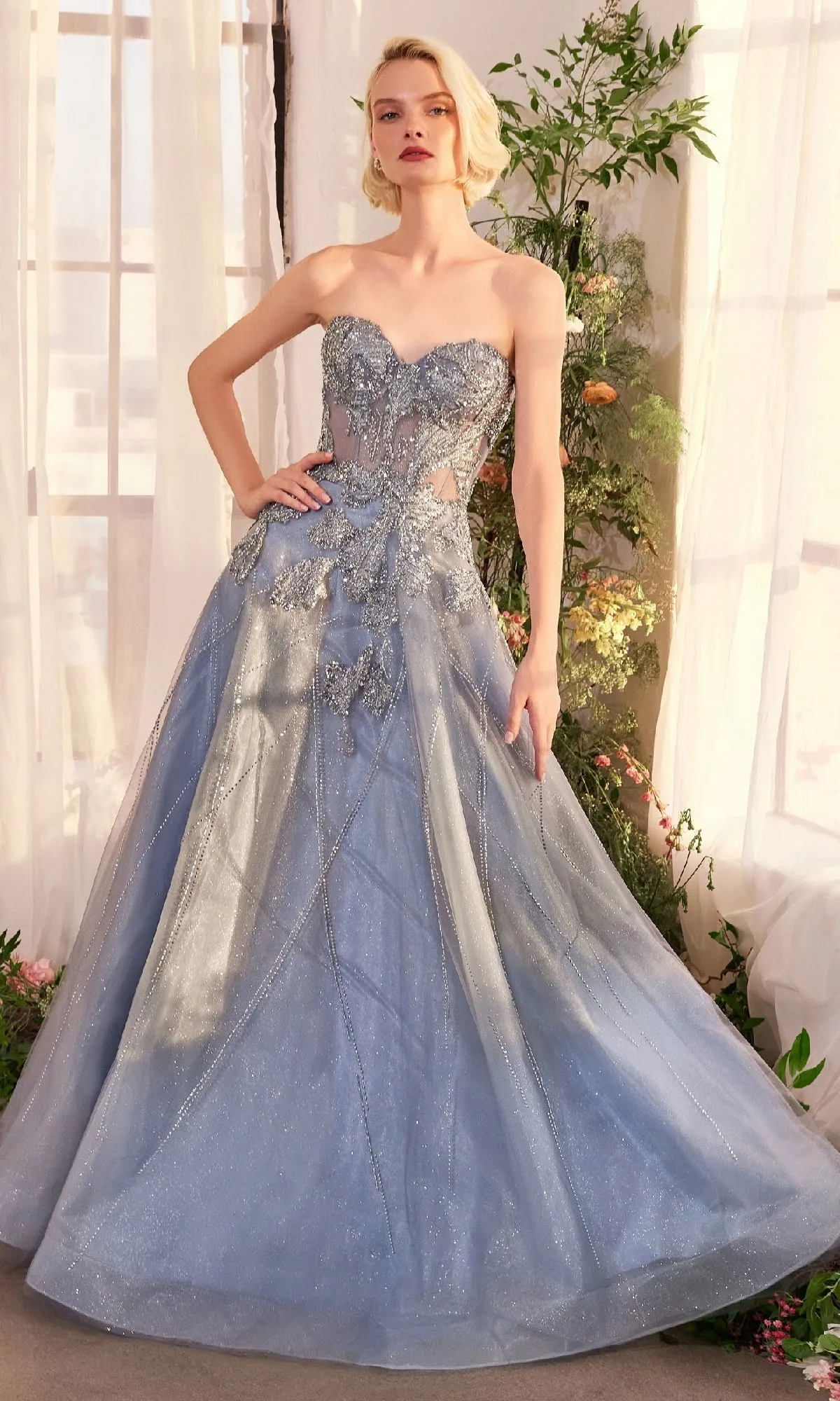 Strapless Long Prom Ball Gown: Andrea & Leo A1387 sold by PromGirl