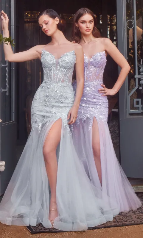 Strapless Mermaid Prom Dress: Andrea & Leo A1388 sold by PromGirl