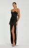 Strapless Long Bow Prom Dress: Mac Duggal 49879 sold by PromGirl