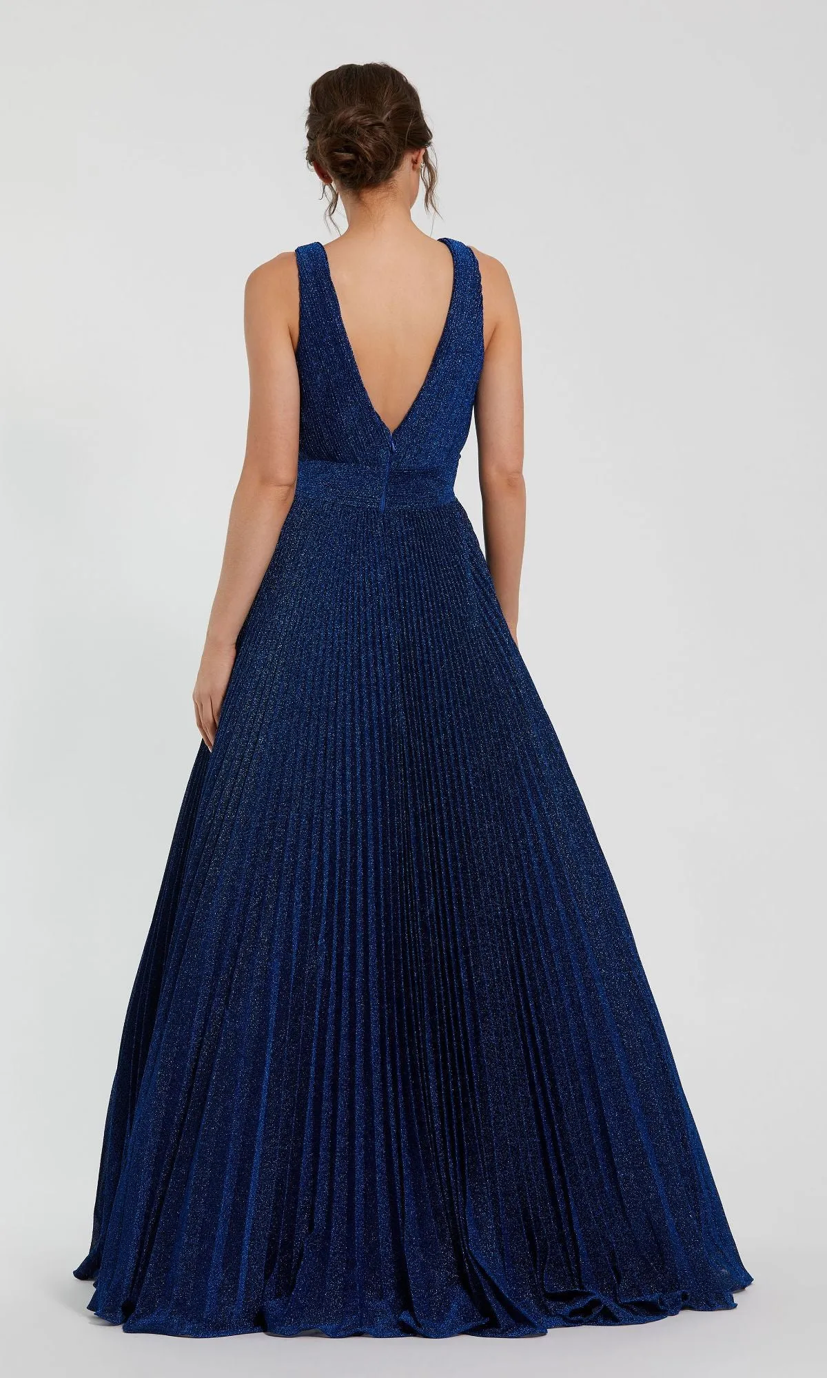 Long Pleated A-Line Prom Dress: Mac Duggal 30773 sold by PromGirl product image thumbnail 5