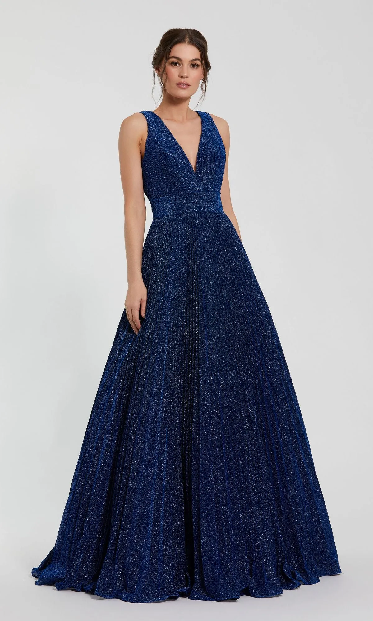 Long Pleated A-Line Prom Dress: Mac Duggal 30773 sold by PromGirl product image thumbnail 3