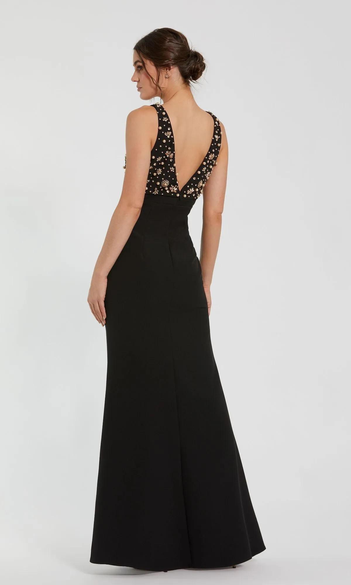 Beaded-Bodice Long Prom Dress: Mac Duggal 2278 sold by PromGirl product image thumbnail 2