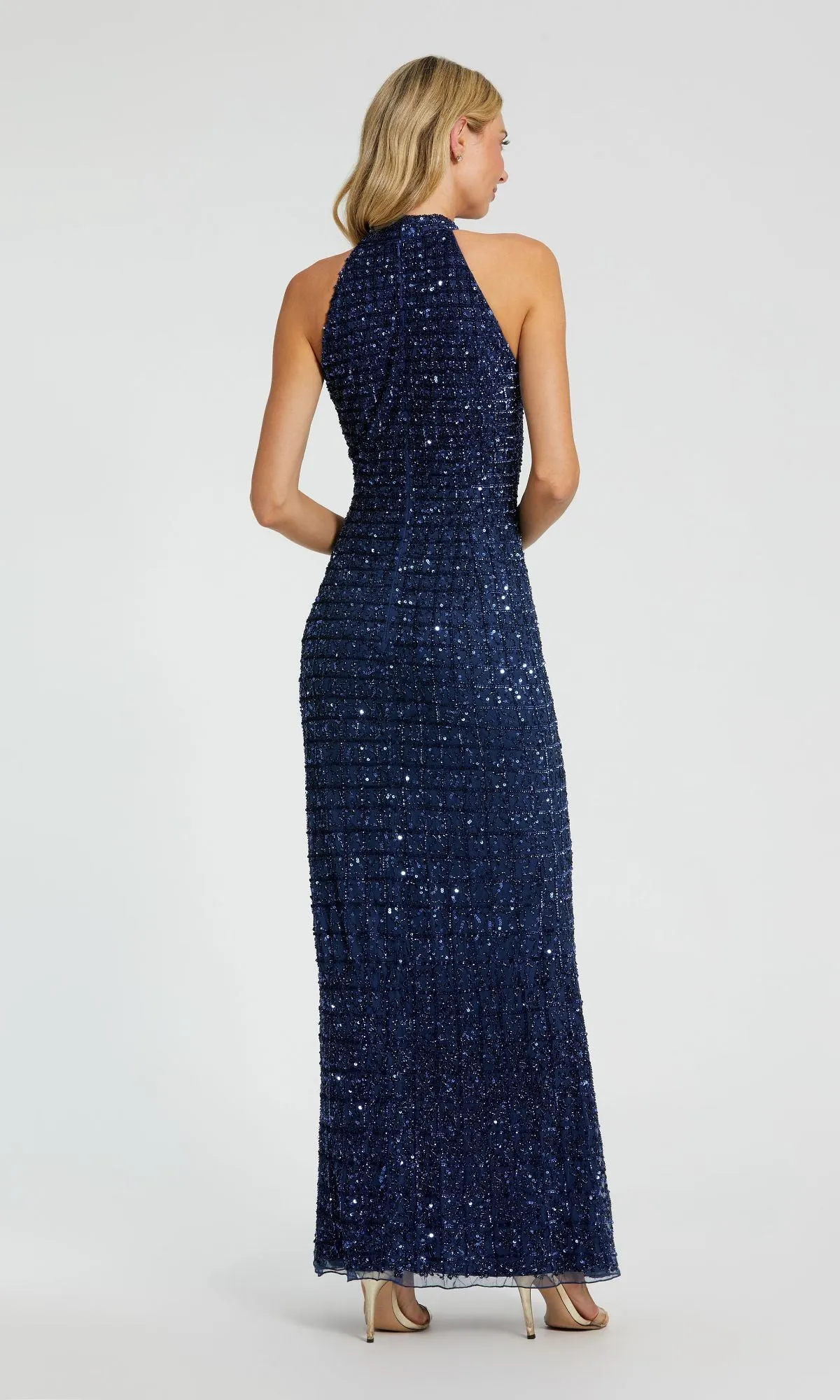 High-Neck Long Beaded Prom Dress: Mac Duggal 23018 sold by PromGirl product image thumbnail 2