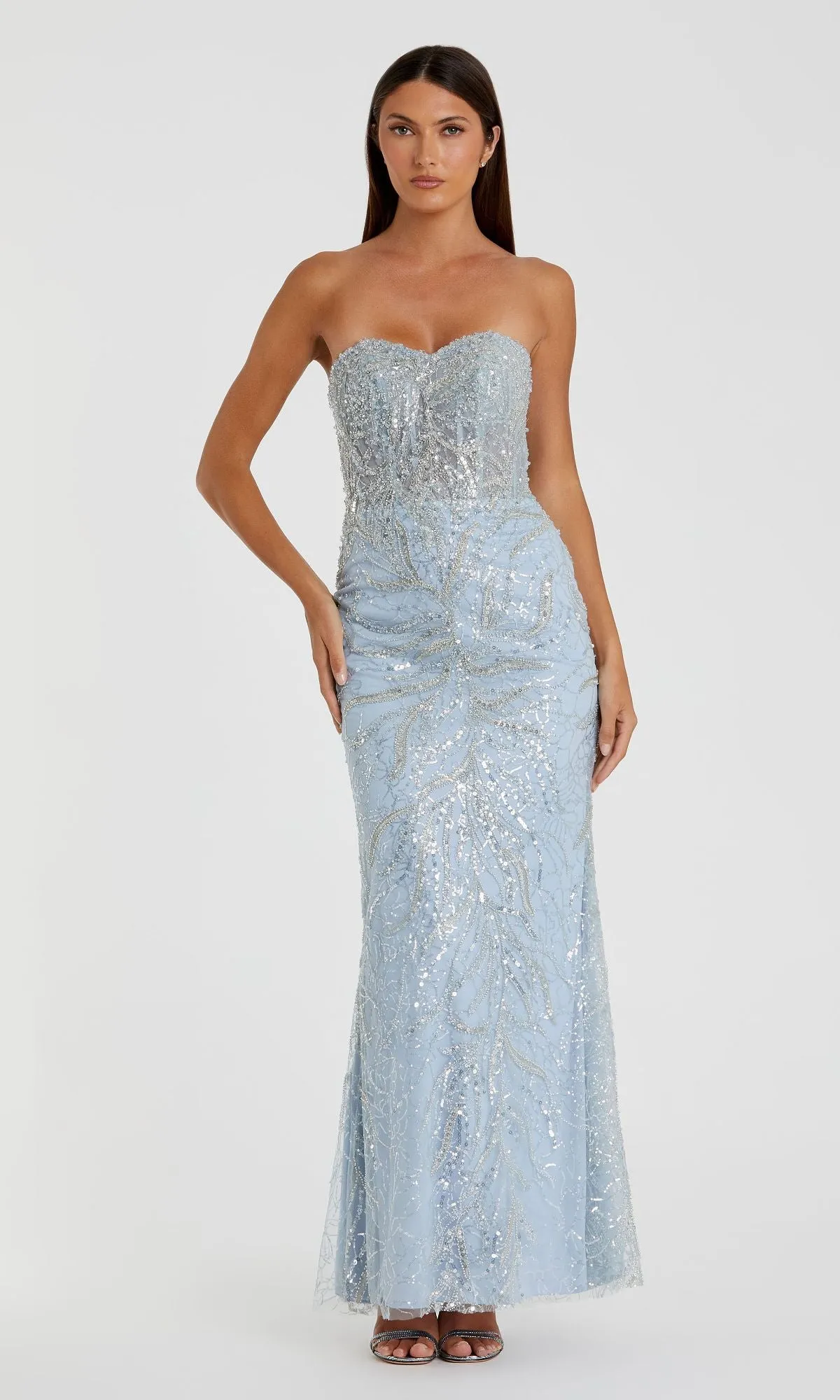 Strapless Long Beaded Prom Dress: Mac Duggal 20544 sold by PromGirl product image thumbnail 3