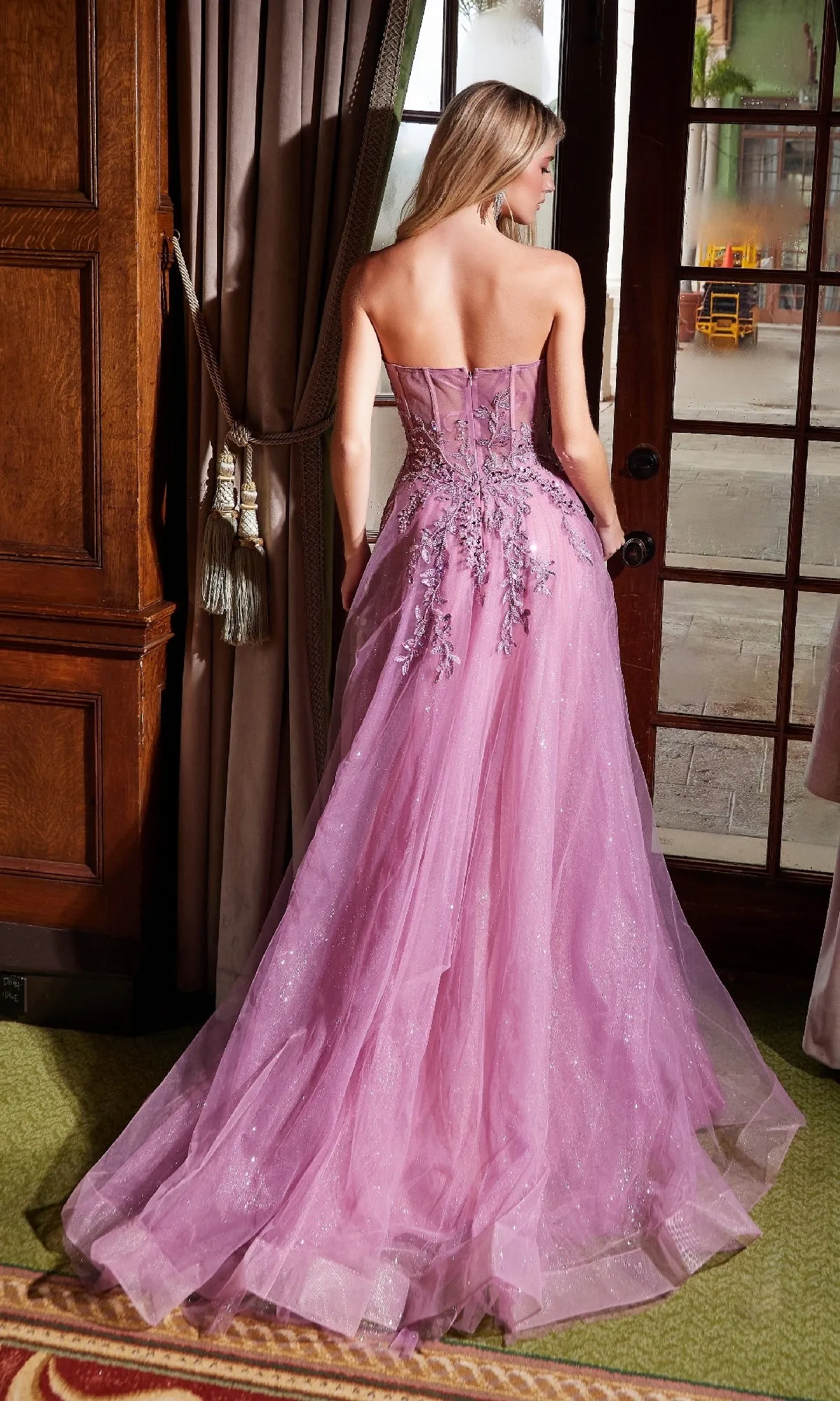 Strapless Long Prom Ball Gown: Nox Anabel G1371 sold by PromGirl product image thumbnail 2