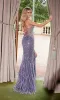 Strappy Long Beaded Prom Dress: Nox Anabel E1530 sold by PromGirl