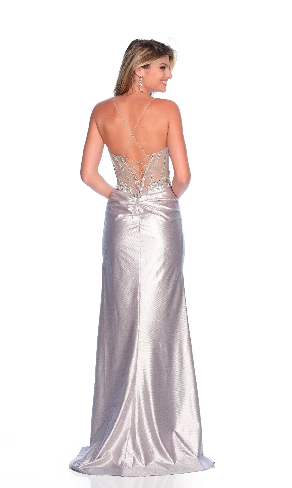 Long Sleek Prom Dress: Dave & Johnny 12239 sold by PromGirl product image thumbnail 2