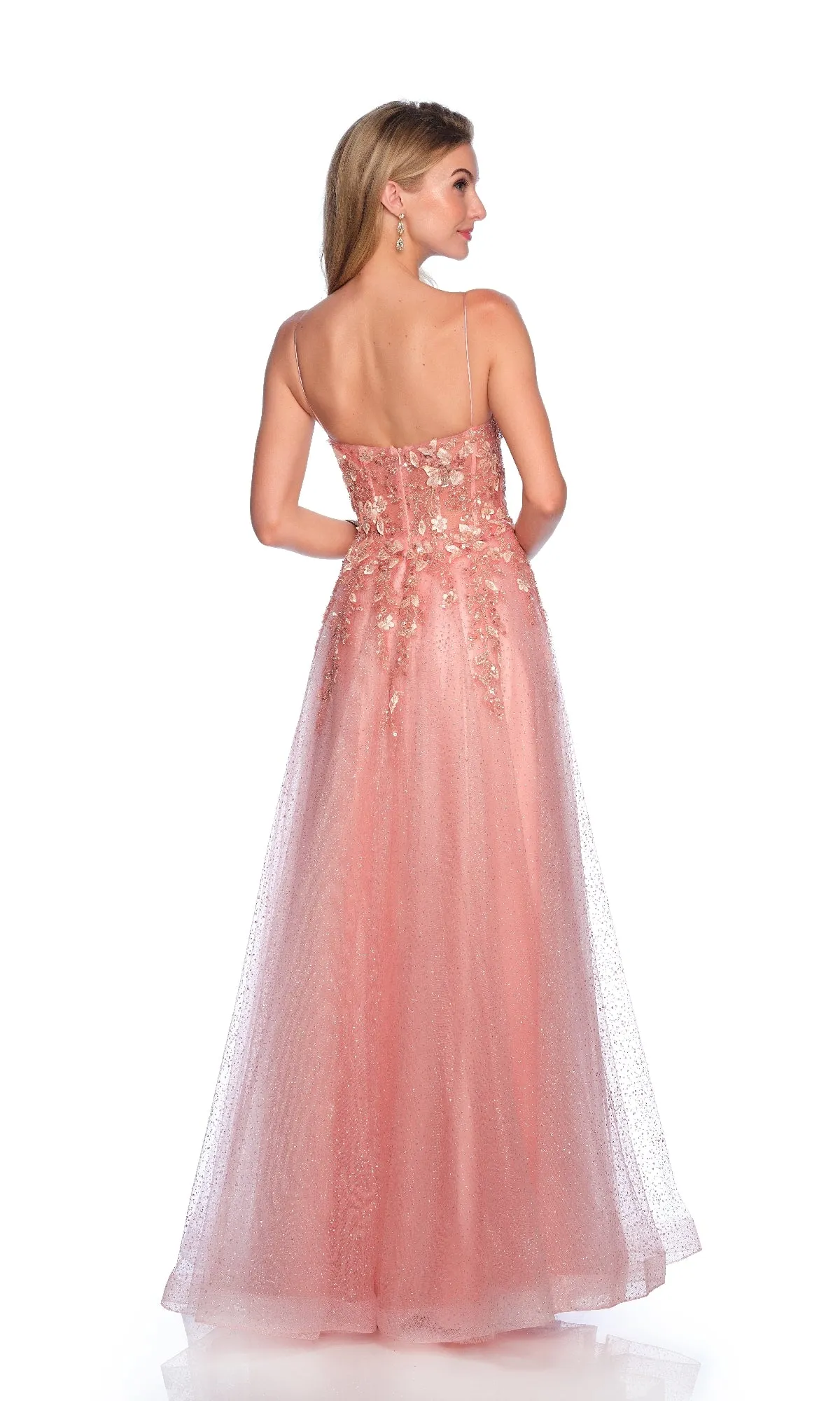 Dusty Rose Pink Prom Dress: Dave & Johnny 12162 sold by PromGirl product image thumbnail 2