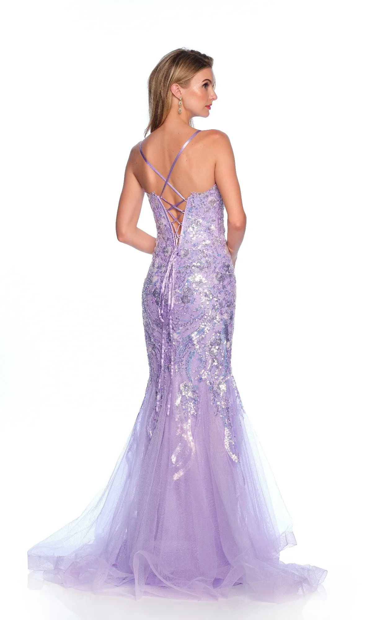 Long Prom Dress: Dave & Johnny 12143 sold by PromGirl product image thumbnail 2