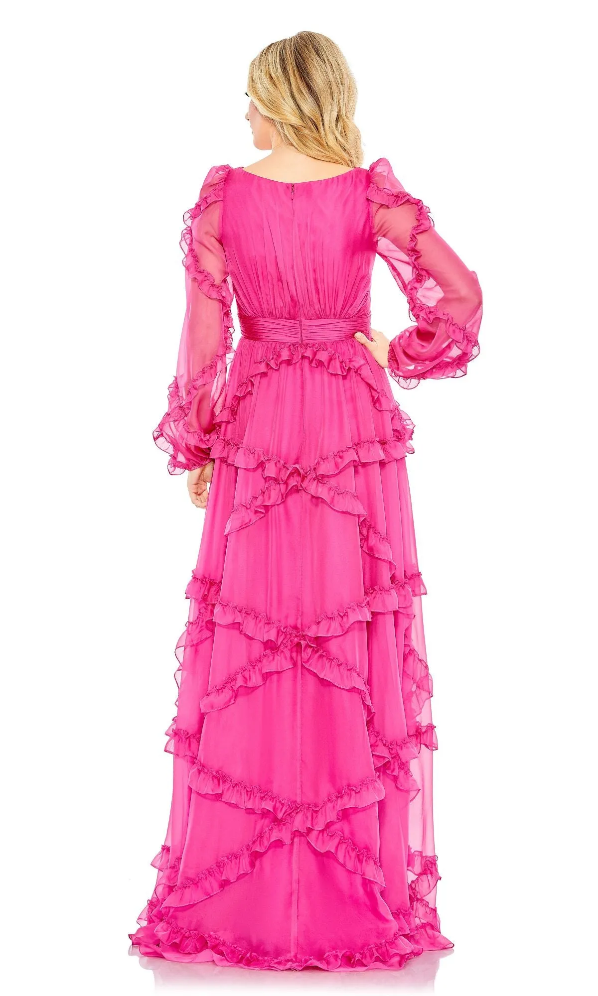 Long Sleeve Long Formal Dress: Mac Duggal A68223 sold by PromGirl product image thumbnail 2