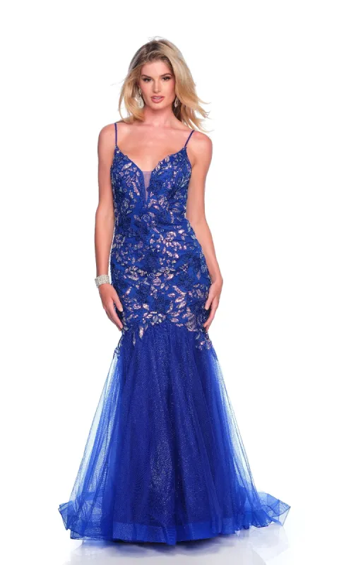 Royal Mermaid Prom Dress: Dave & Johnny 12145 sold by PromGirl