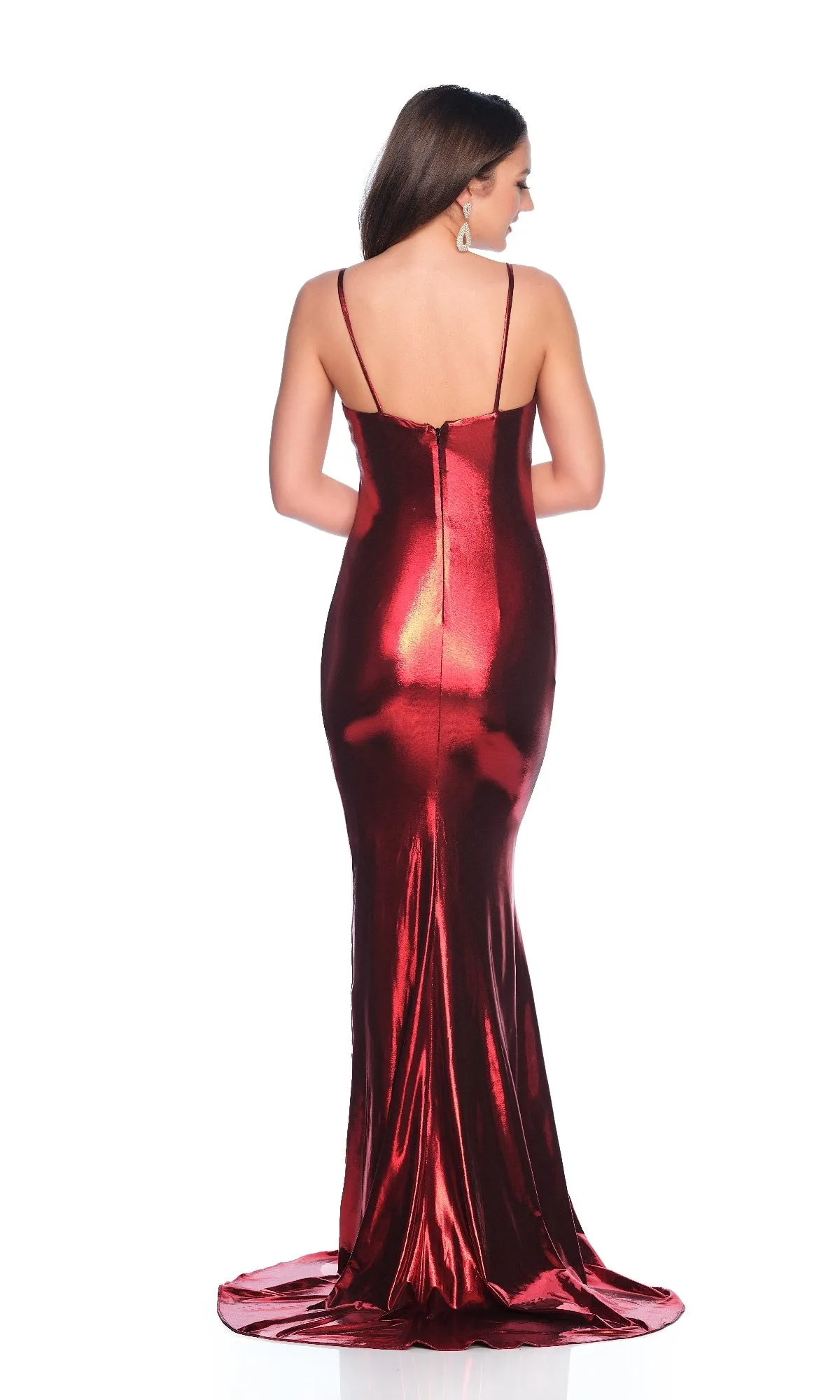 Burgundy Red Prom Dress: Dave & Johnny 11813 sold by PromGirl product image thumbnail 2