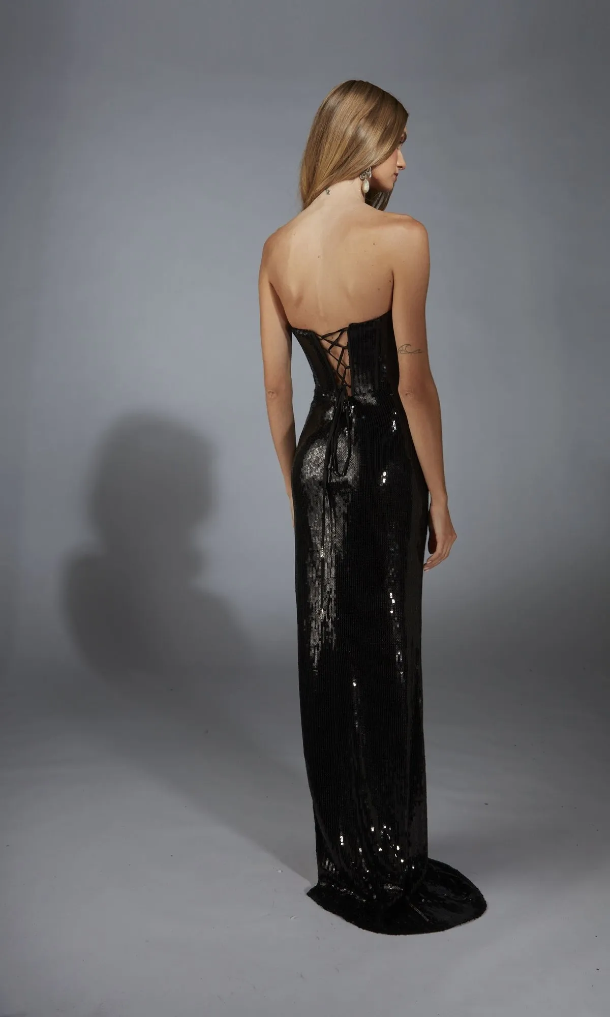 Strapless Long Sequin Prom Dress: Alyce 61773 sold by PromGirl product image thumbnail 2