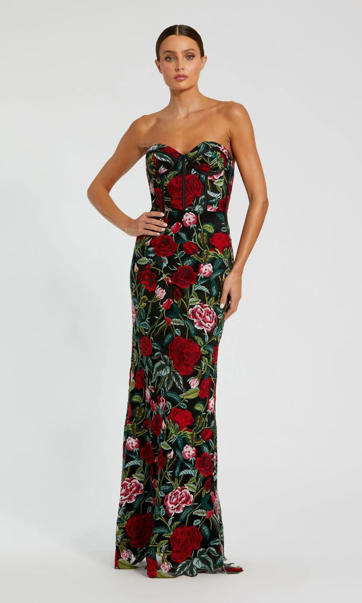 Long Print Formal Evening Gown: Mac Duggal 20757 sold by PromGirl