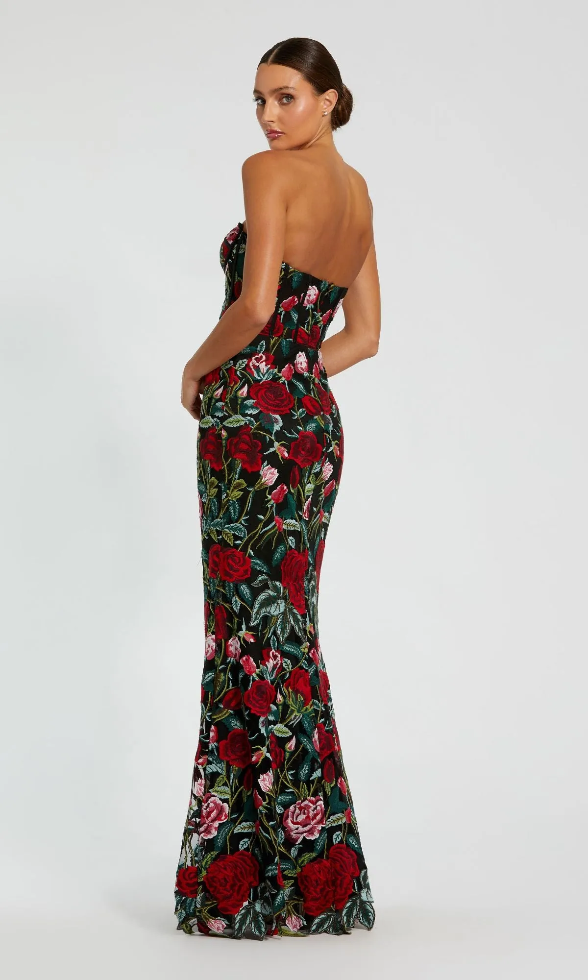 Long Print Formal Evening Gown: Mac Duggal 20757 sold by PromGirl product image thumbnail 2